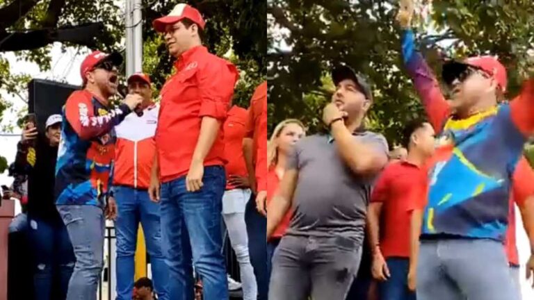 El video viral del que todos hablan entre Lacava y alcalde de Valencia Julio Fuenmayor en acto chavista